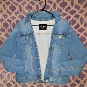 Items $15-$20 3/$40 Girls Size L, Blossom, Blue Jean Jacket with Buttons